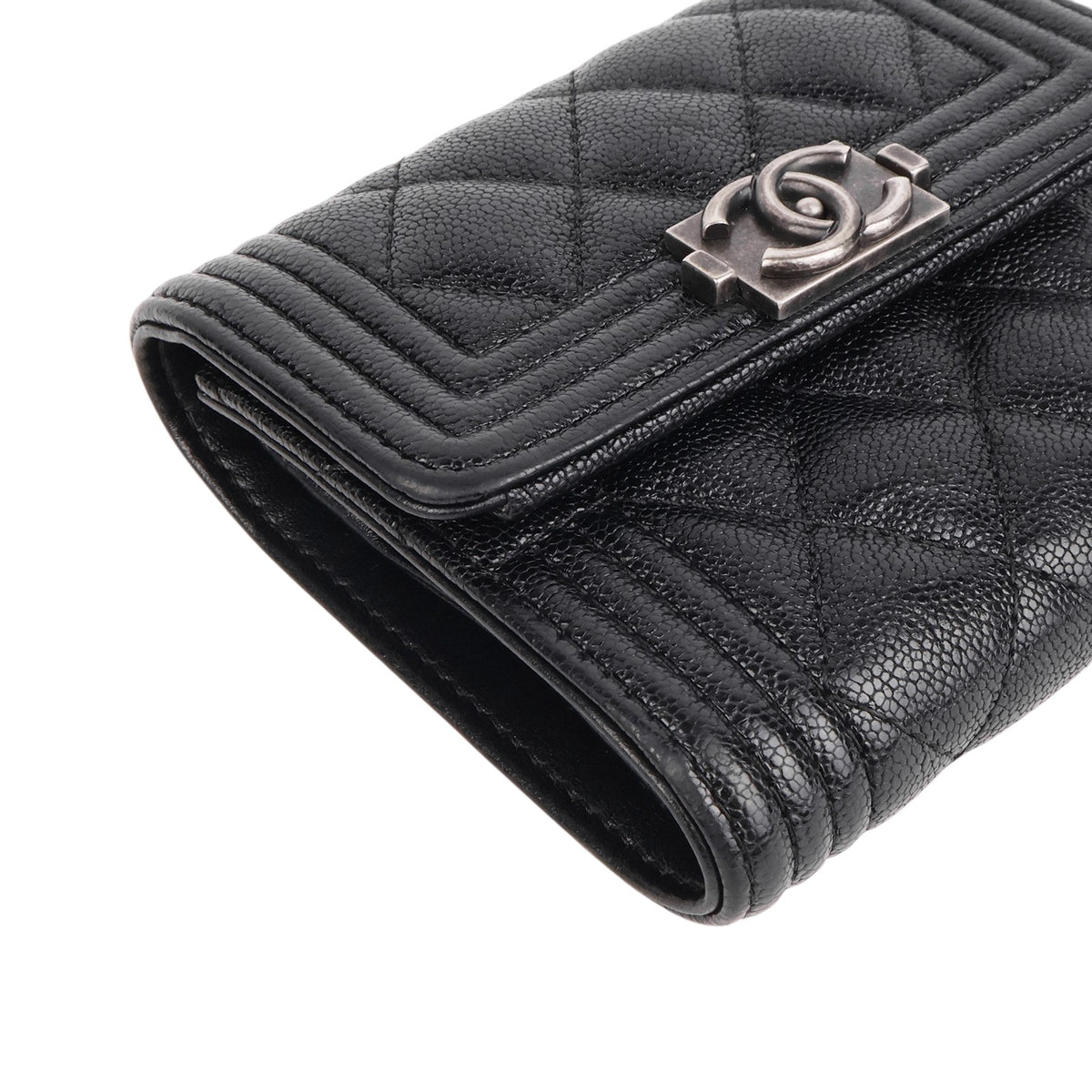 Chanel A81996 Boy Caviar Wallet
