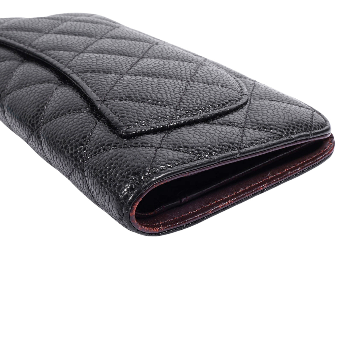 Chanel caviar long wallet