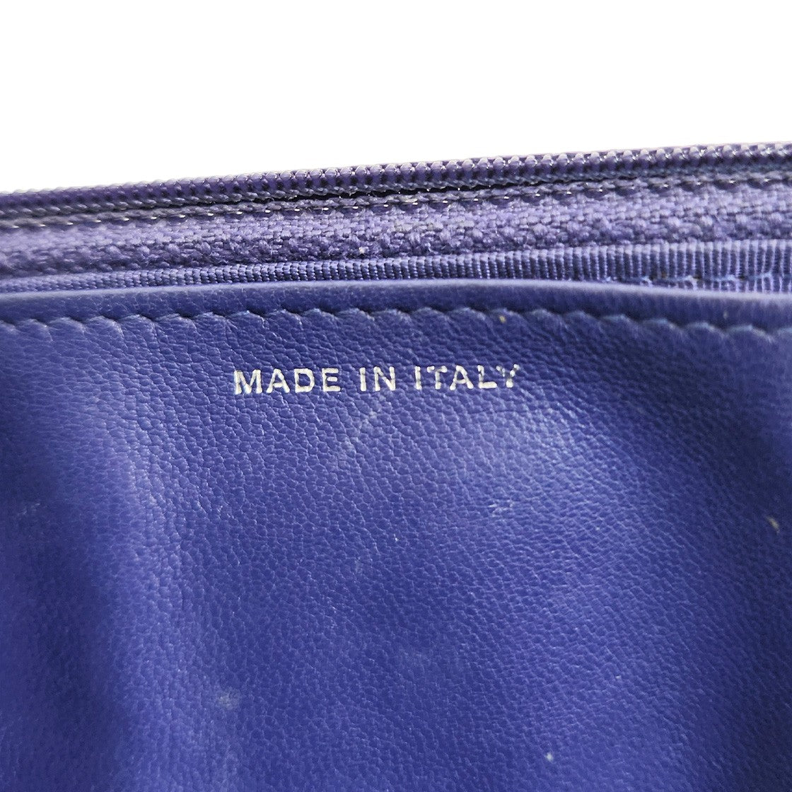 Chanel Navy Lambskin WOC