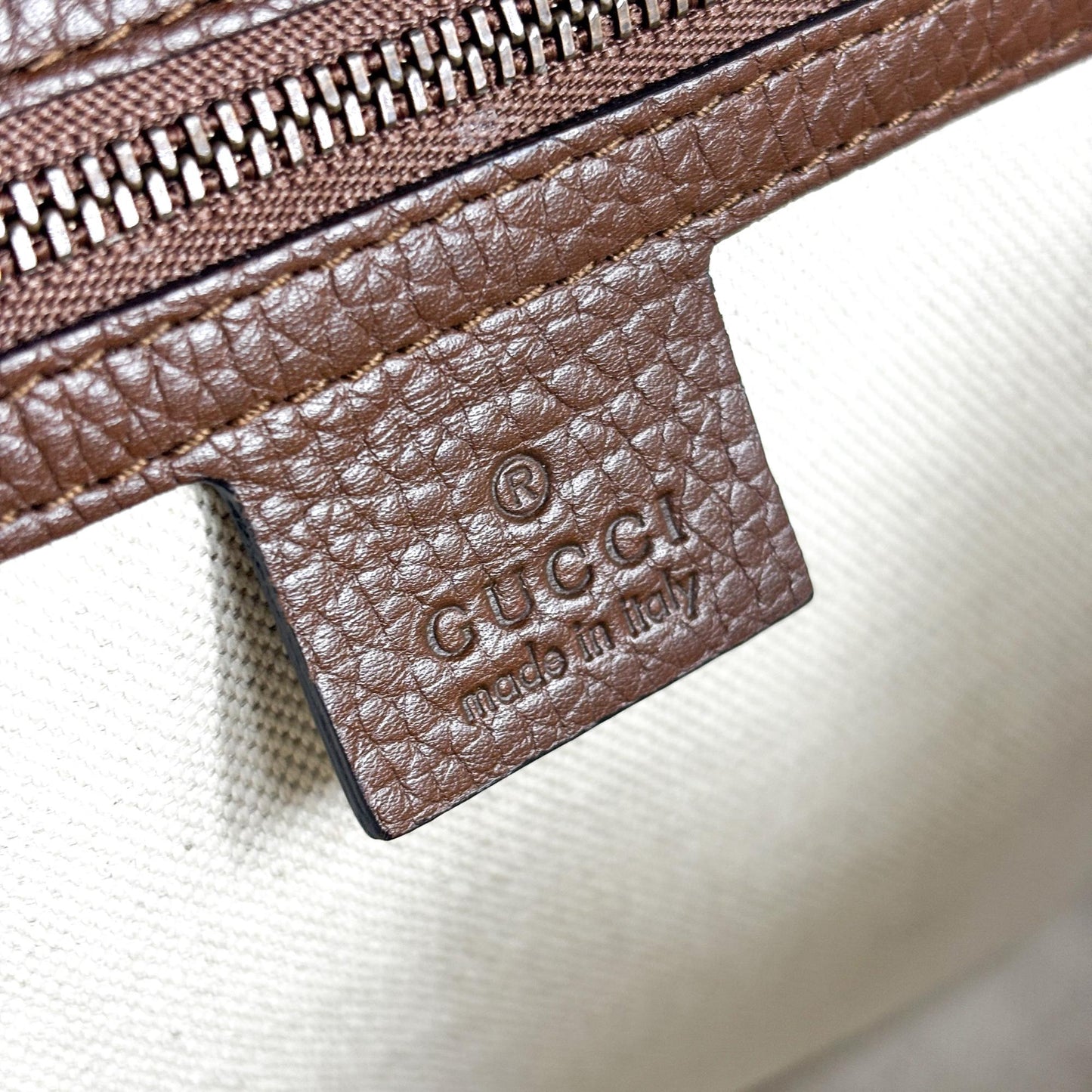 Gucci Double G Small Top Handle Bag Brown