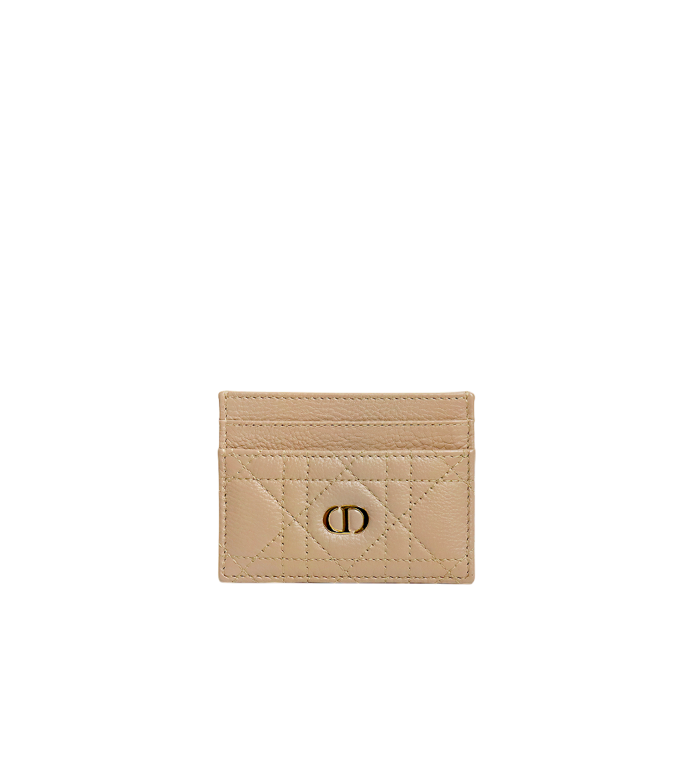 Dior Beige Caro Card Wallet