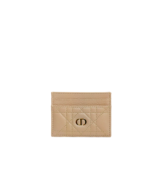 Dior Beige Caro Card Wallet
