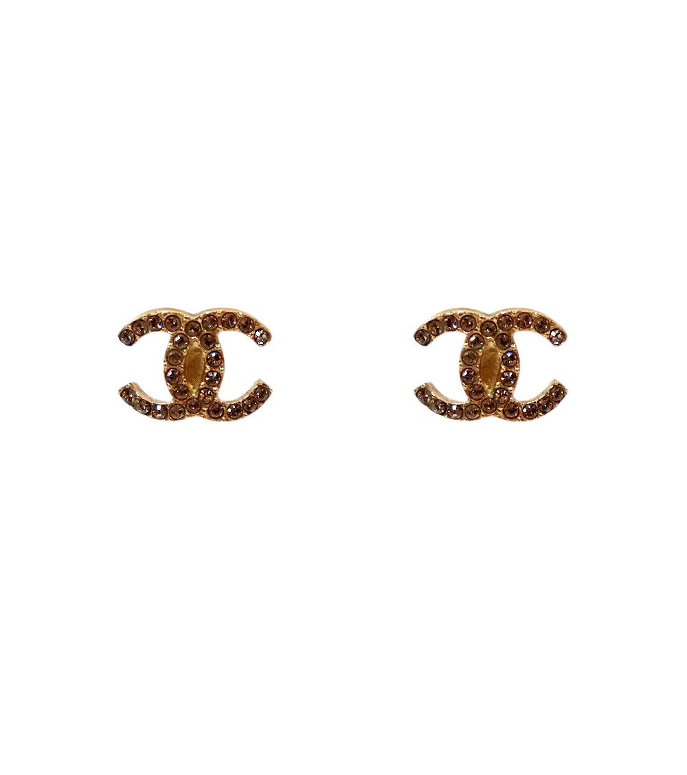 Chanel CC Logo Earrings