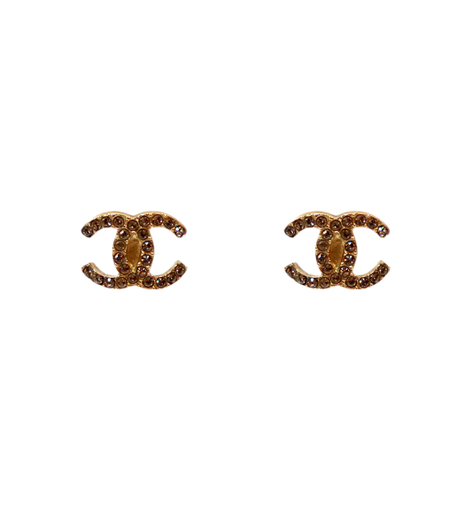 Chanel CC Logo Earrings
