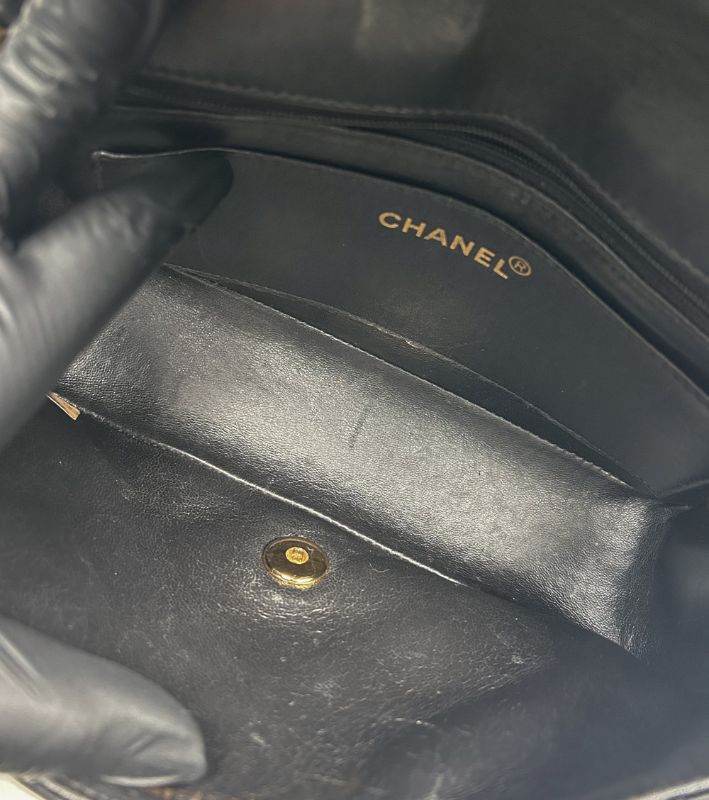 Chanel Black Patent Diana Shoulder Bag