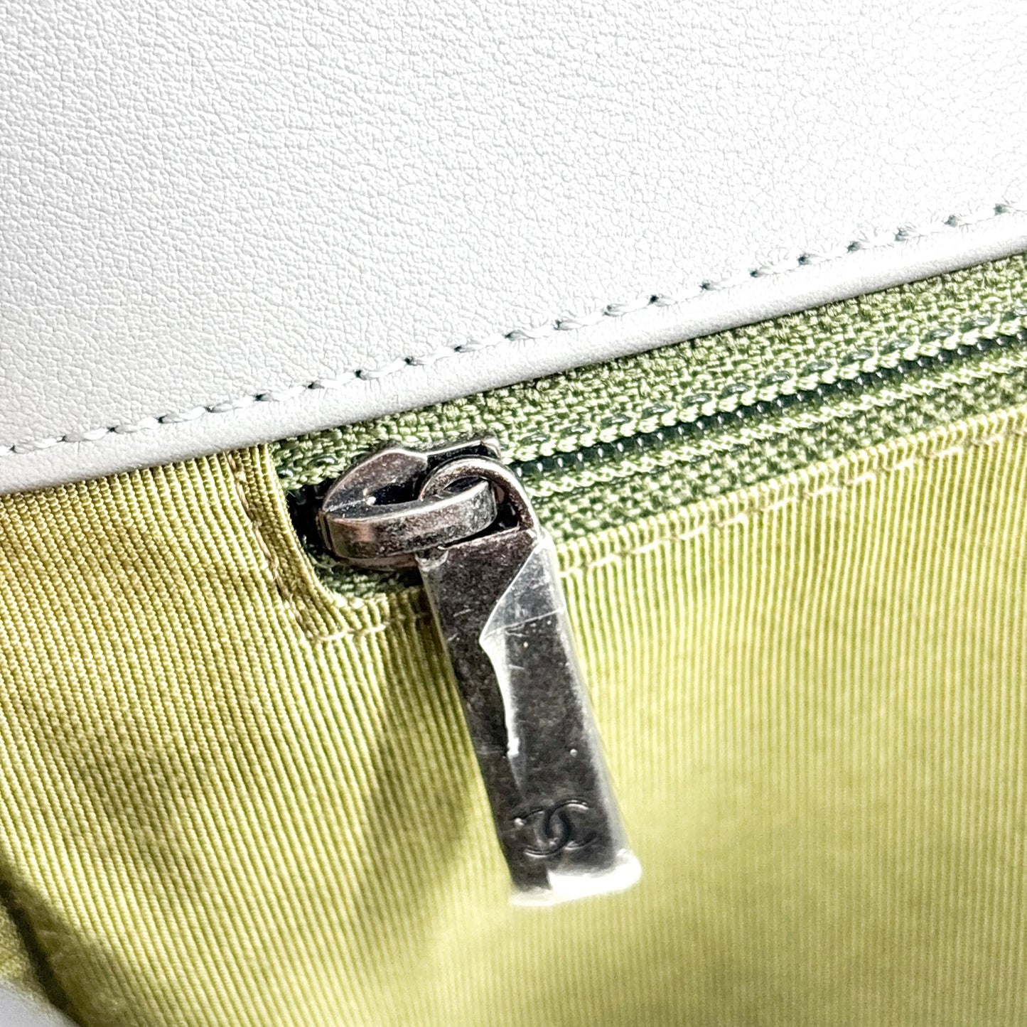 Chanel Boy Bag Medium Vintage Silver Hardware Grey