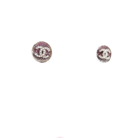 CC Round Crystal Earrings ABA407