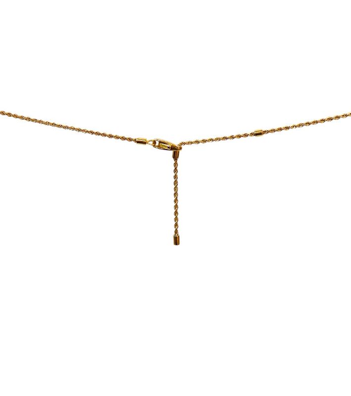 Fred Large 18K Pavé Diamond Post Necklace