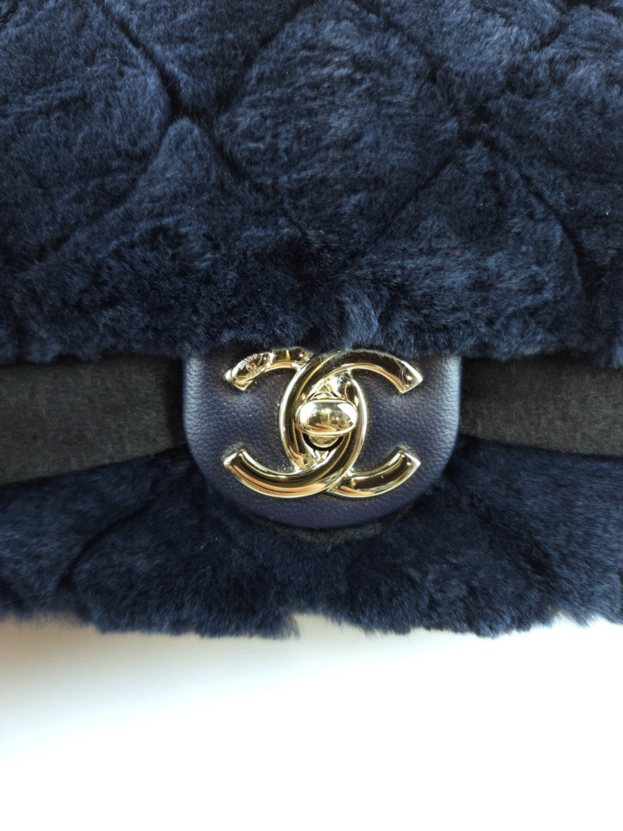 Mini Classic Shearling Flap Shoulder Bag Crossbody Bag
