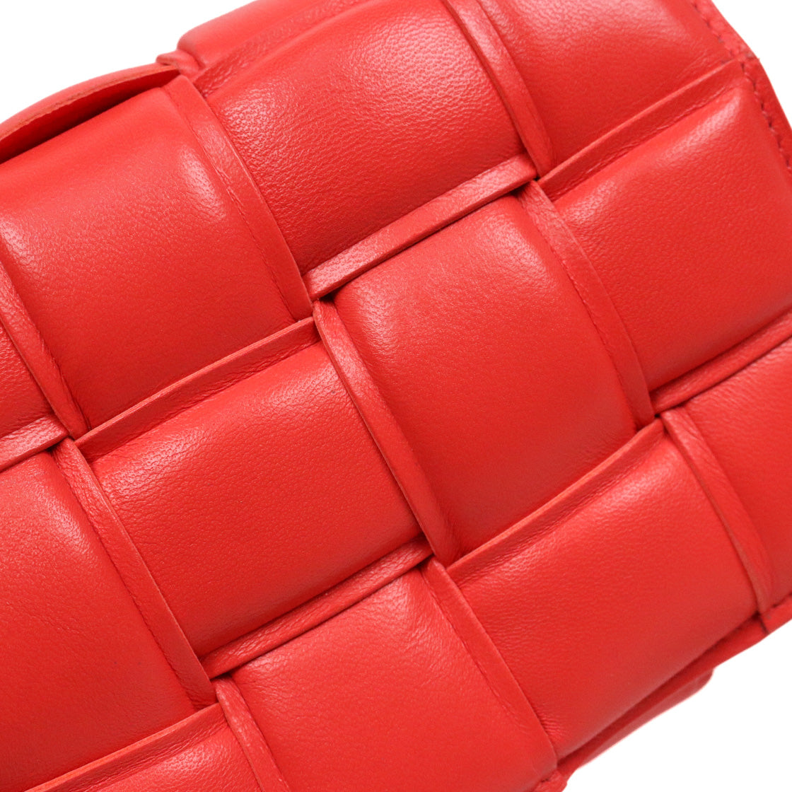 Bottega Veneta Orange-Red Padded Cassette Bag