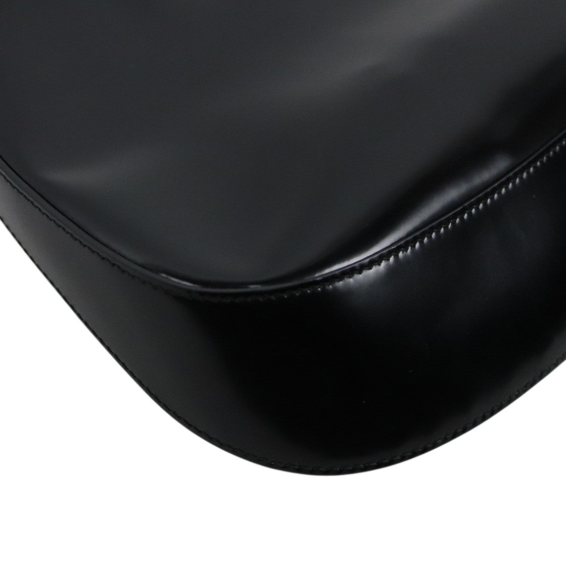 Prada Black Cleo Brushed Shoulder Bag