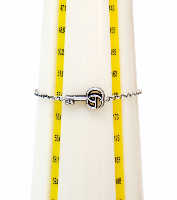 Gucci Double G Key Silver Bracelet