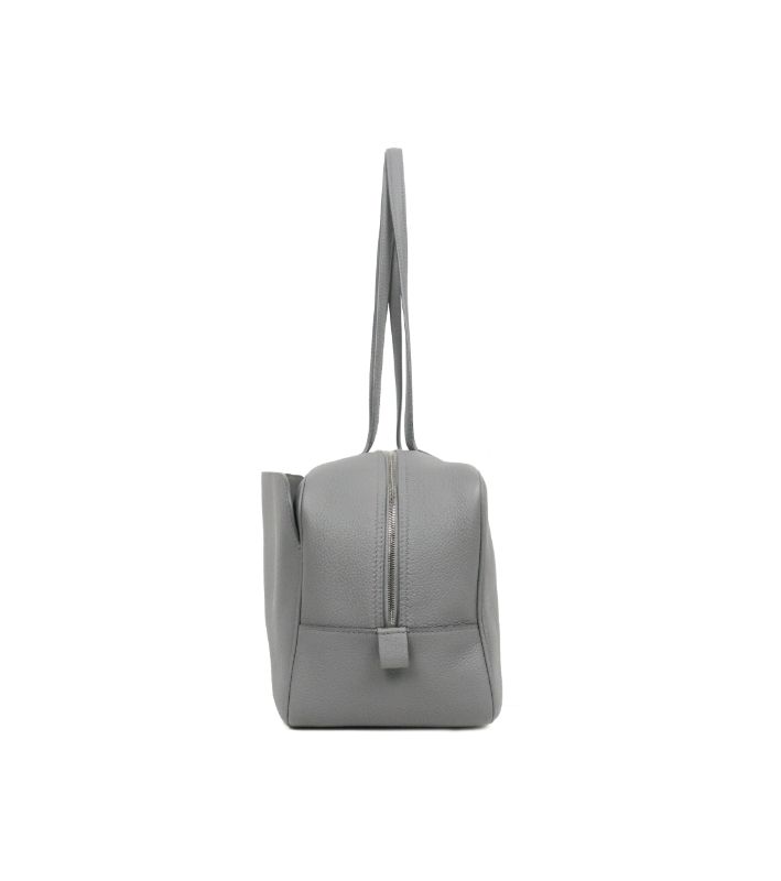 Balenciaga Gray Medium Carry Bowling Bag