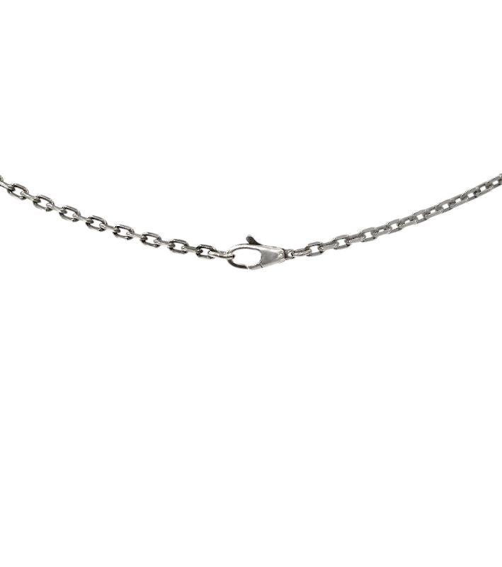 Gucci Blue Heart Interlocking G Silver Necklace