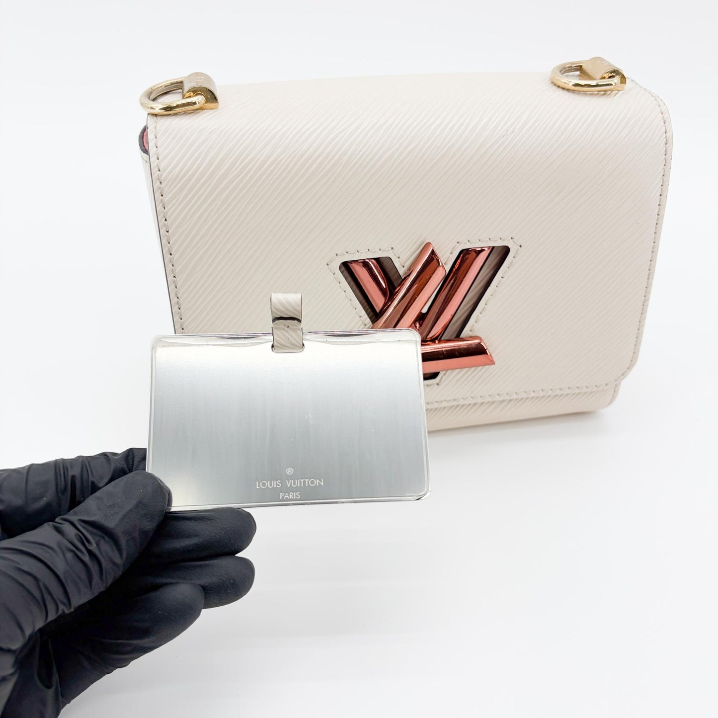 Louis Vuitton Twist MM Epi Ivory Rose Gold