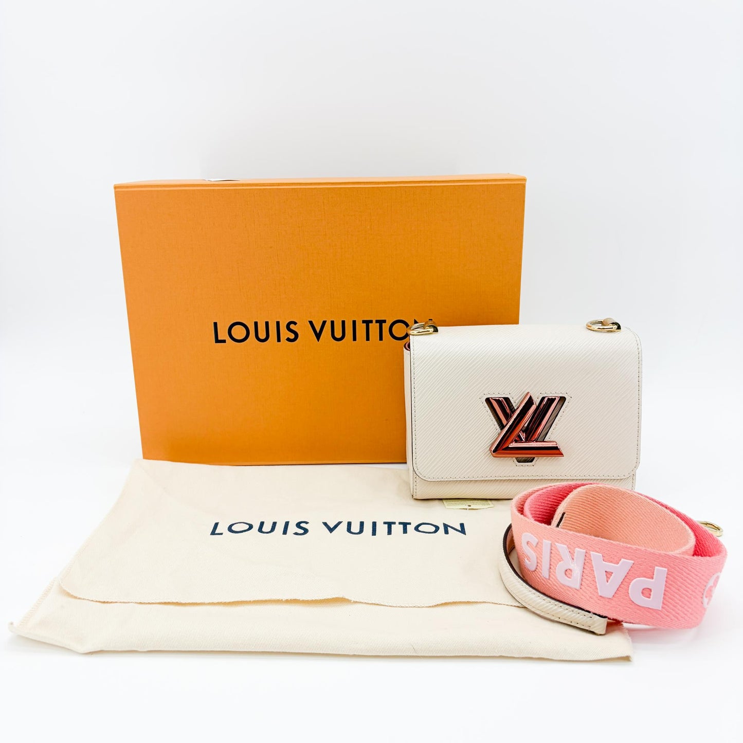 Louis Vuitton Twist MM Epi Ivory Rose Gold