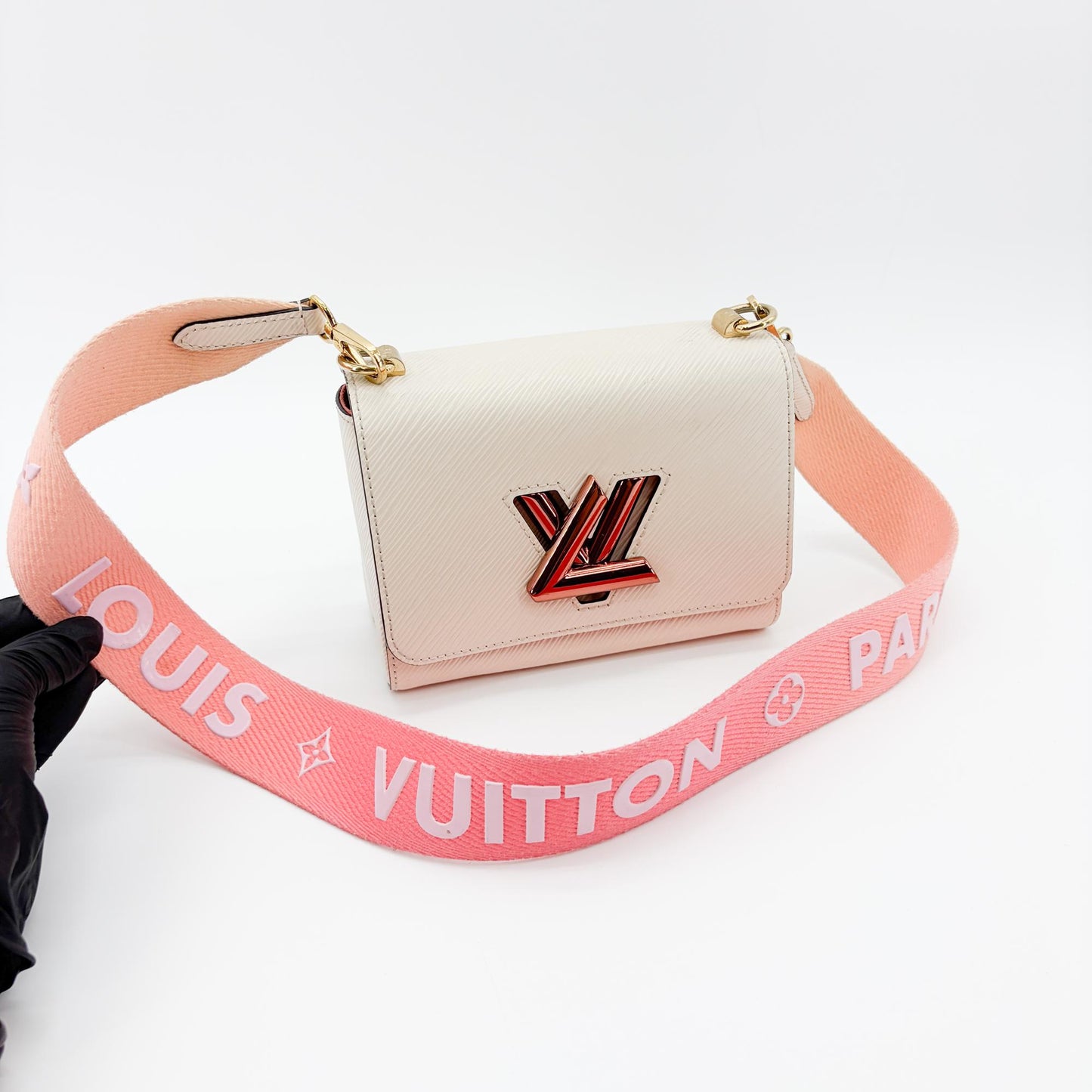 Louis Vuitton Twist MM Epi Ivory Rose Gold