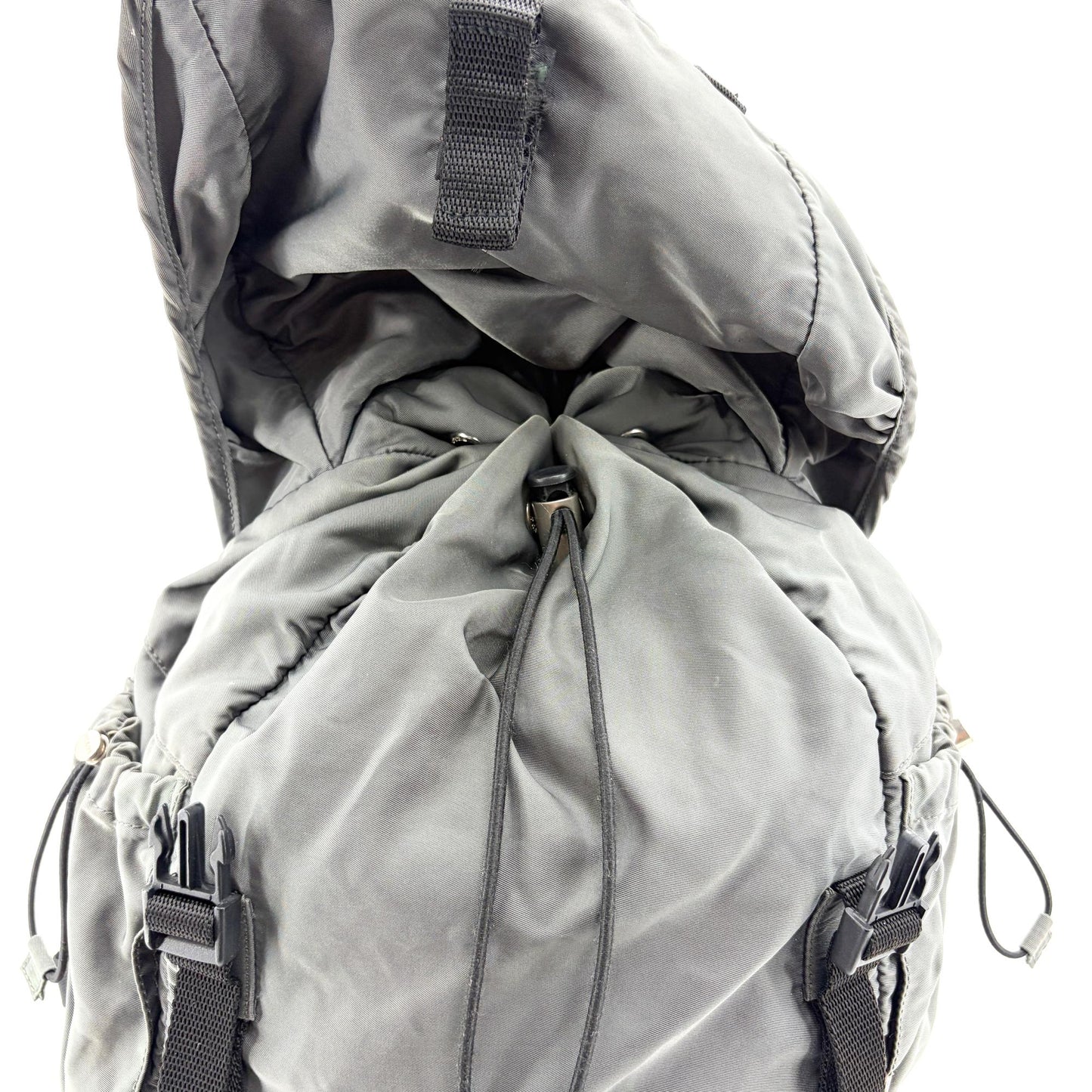 Prada Medium Nylon Backpack Grey