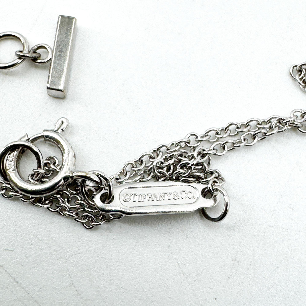 Tiffany & Co. T Smile Mini Diamond Pendant Necklace White Gold