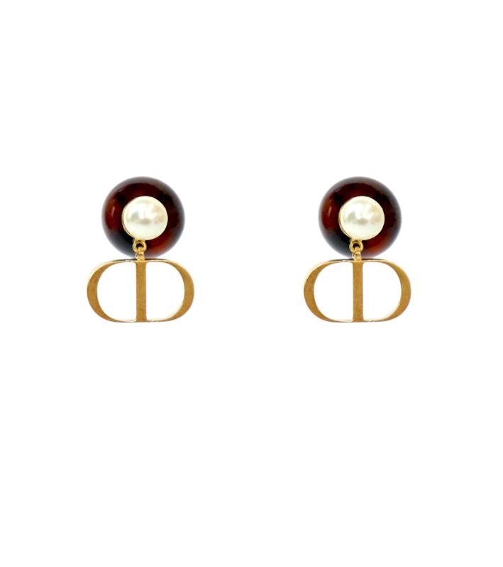 Dior Tribal Pearl Earrings
