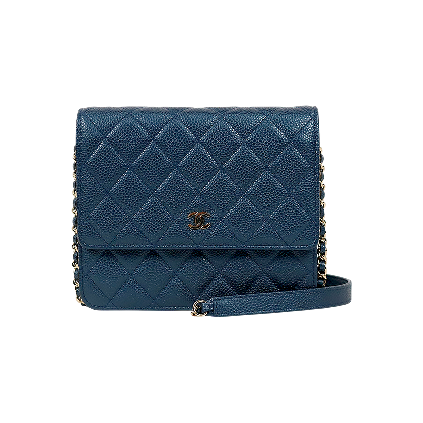 Chanel Navy Caviar WOC