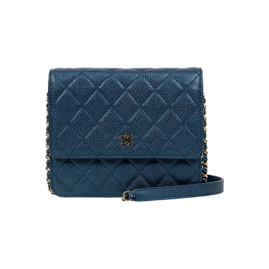 Chanel Navy Caviar WOC