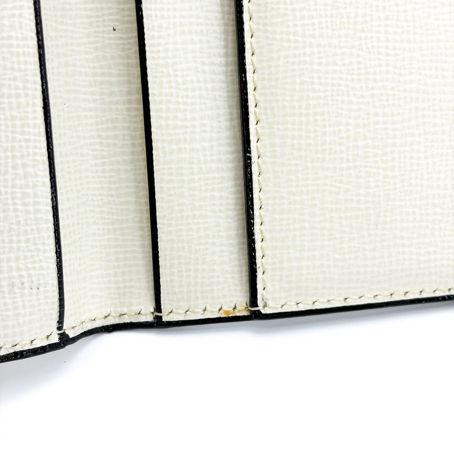 Valextra Vertical 12-Card Wallet Perforated White