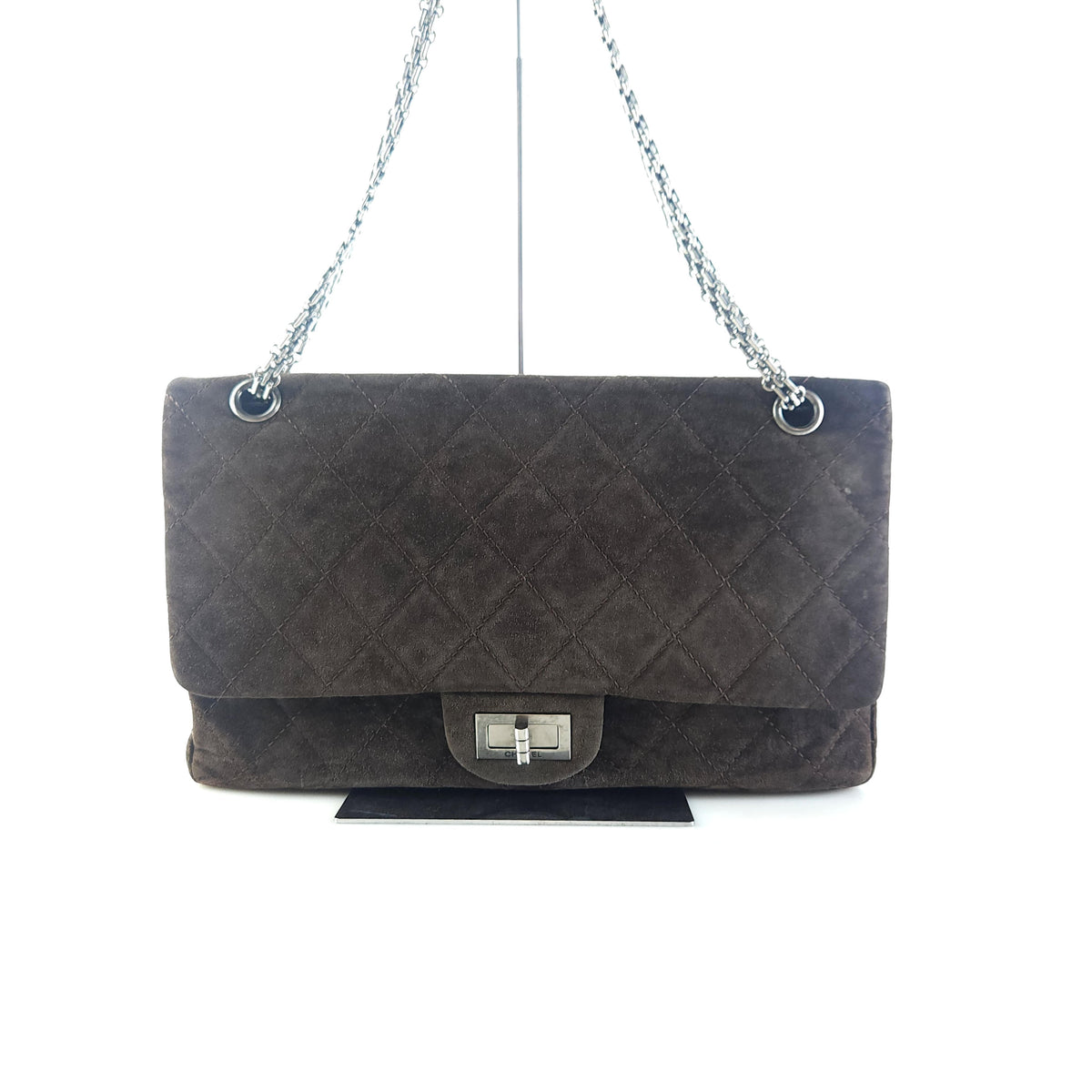 Large 2.55 Suede Flap Shoulder Bag