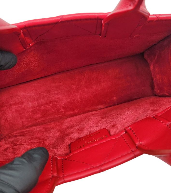 Dior Red Mini Book Tote Bag