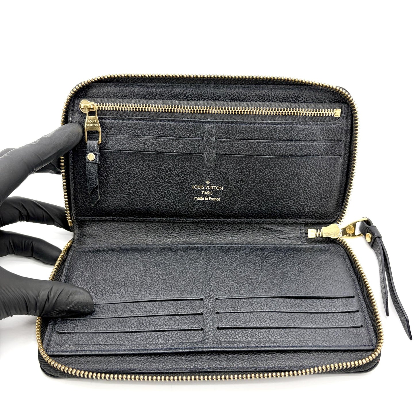 Louis Vuitton Zippy Wallet Monogram Empreinte Noir
