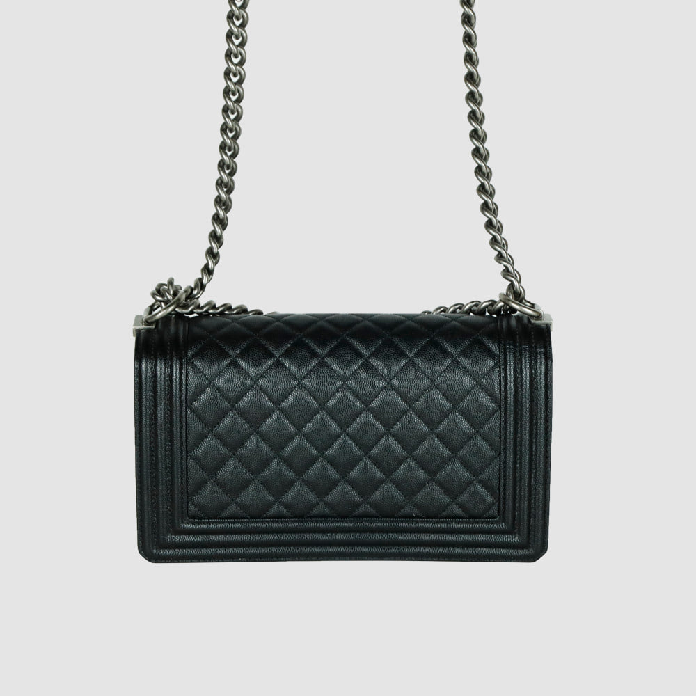 Medium Boy Caviar Flap Shoulder Bag Crossbody Bag A67086