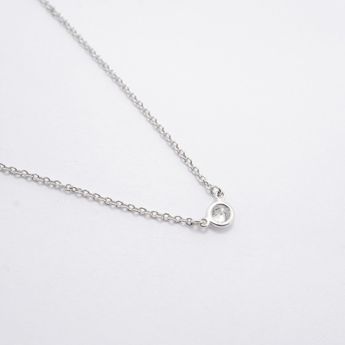 Tiffany & Co. By The Yard Necklace 1PD (Pt950) Platinum Diamond