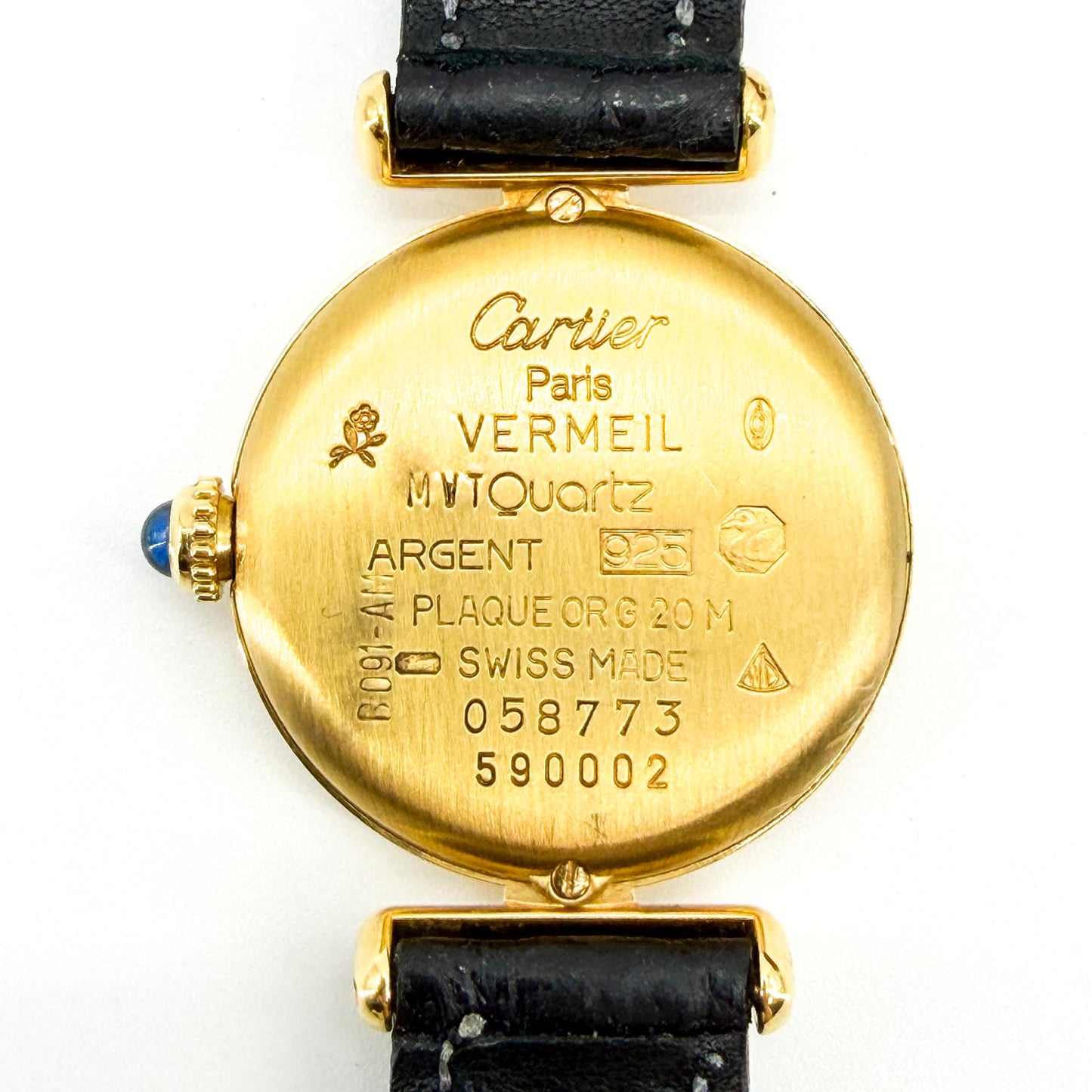 Cartier Must de Cartier Colisee Yellow Gold Diamond Black Dial