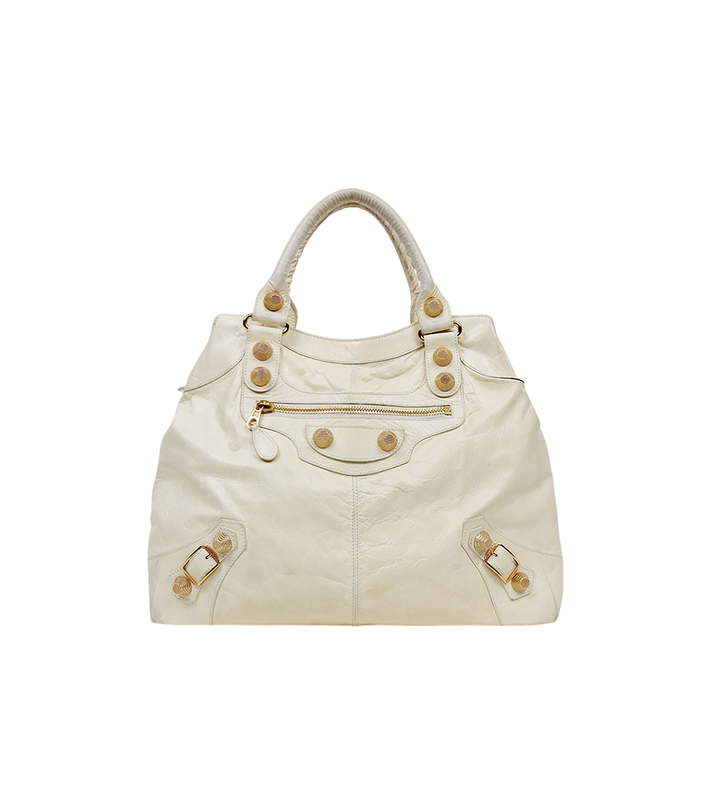 Balenciaga White Giant Briefcase