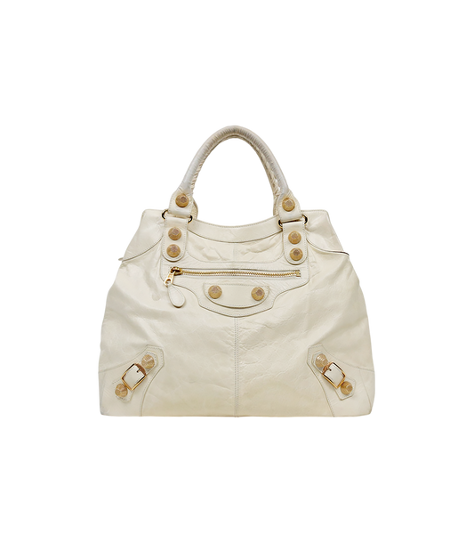 Balenciaga White Giant Briefcase