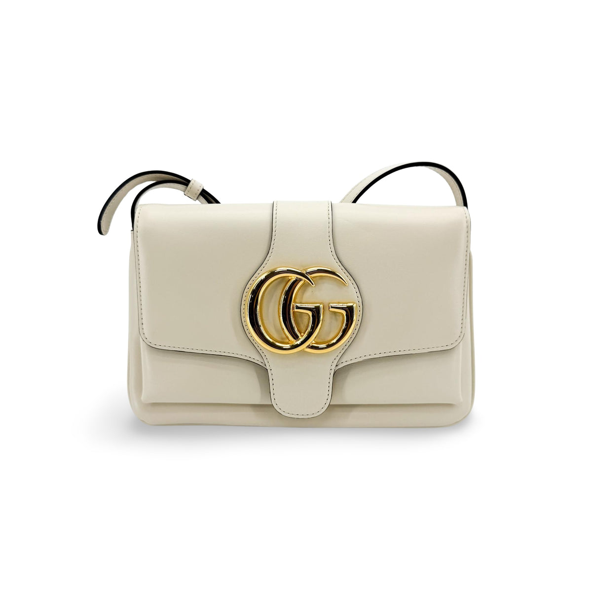 Gucci Ali Small Leather Shoulder Bag White