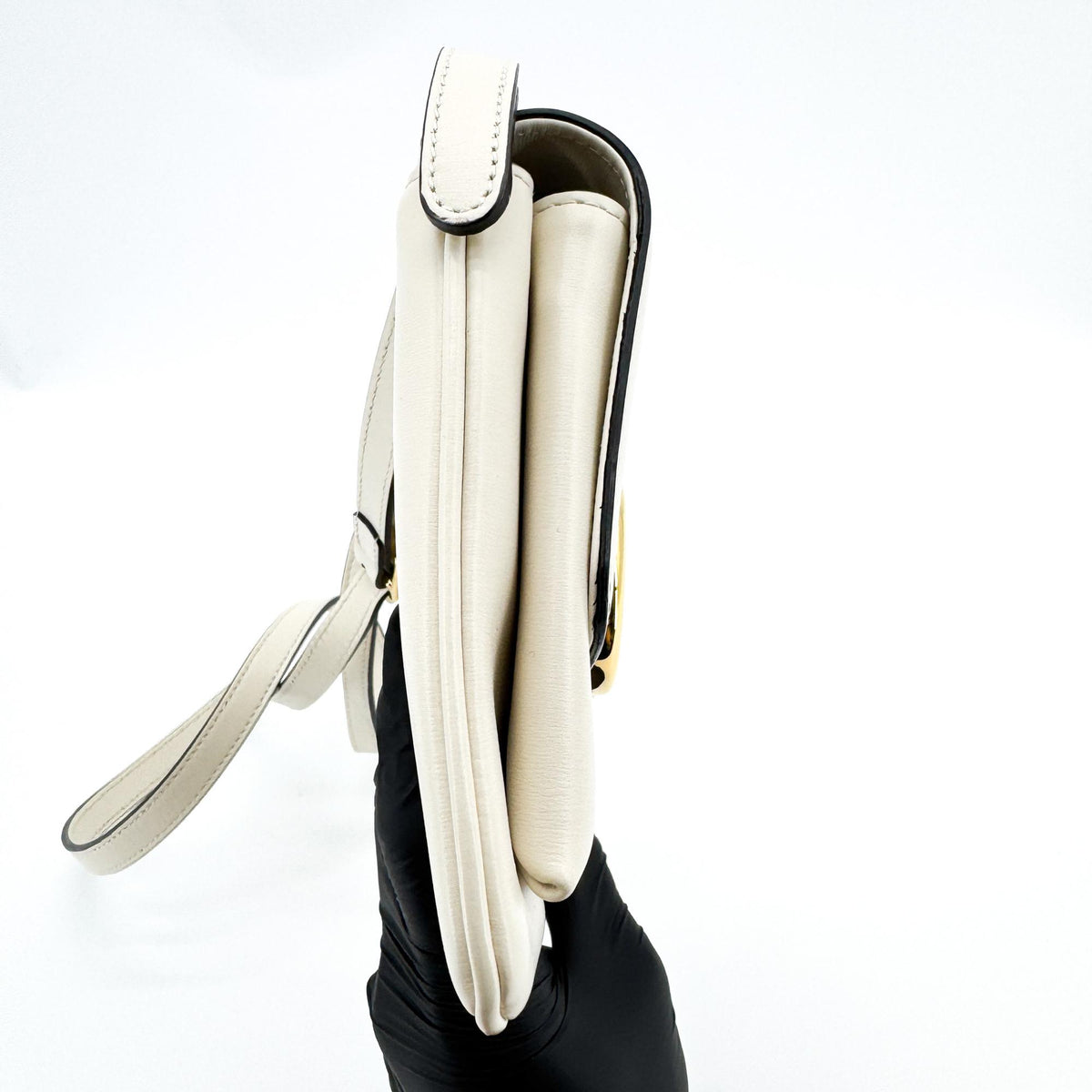 Gucci Ali Small Leather Shoulder Bag White