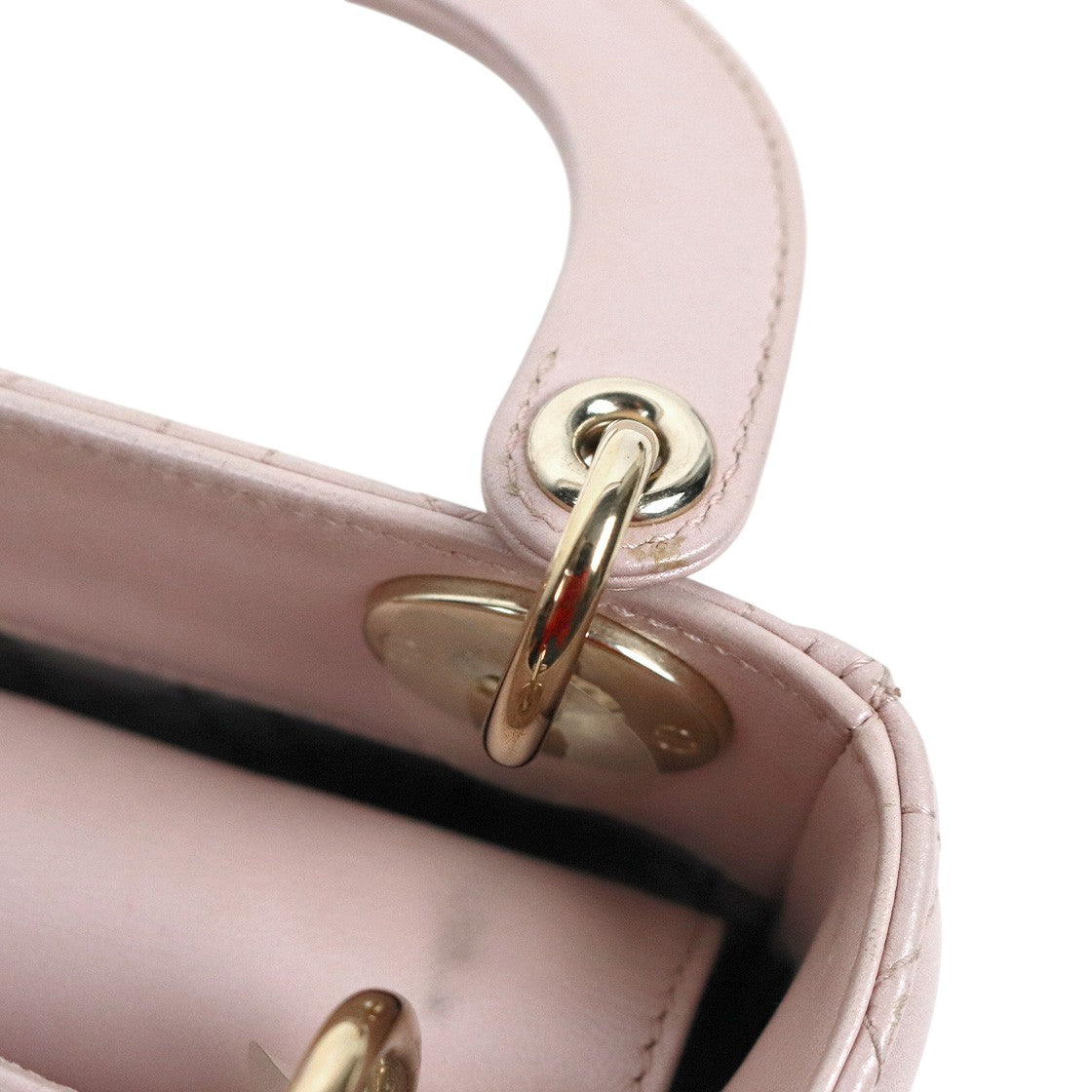 Dior Metallic Pink Lady Mini Shoulder Bag