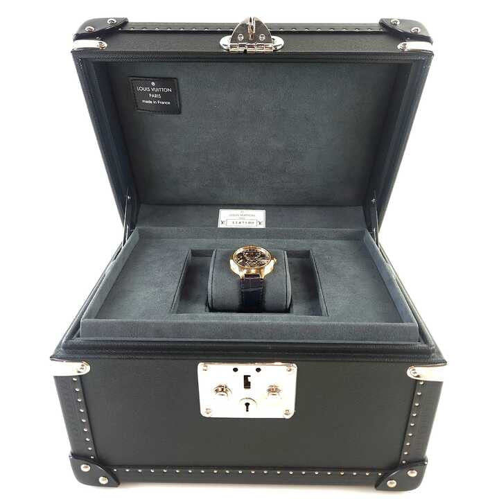 40 Voyage Flying Tourbillon Gold and Leather Watch