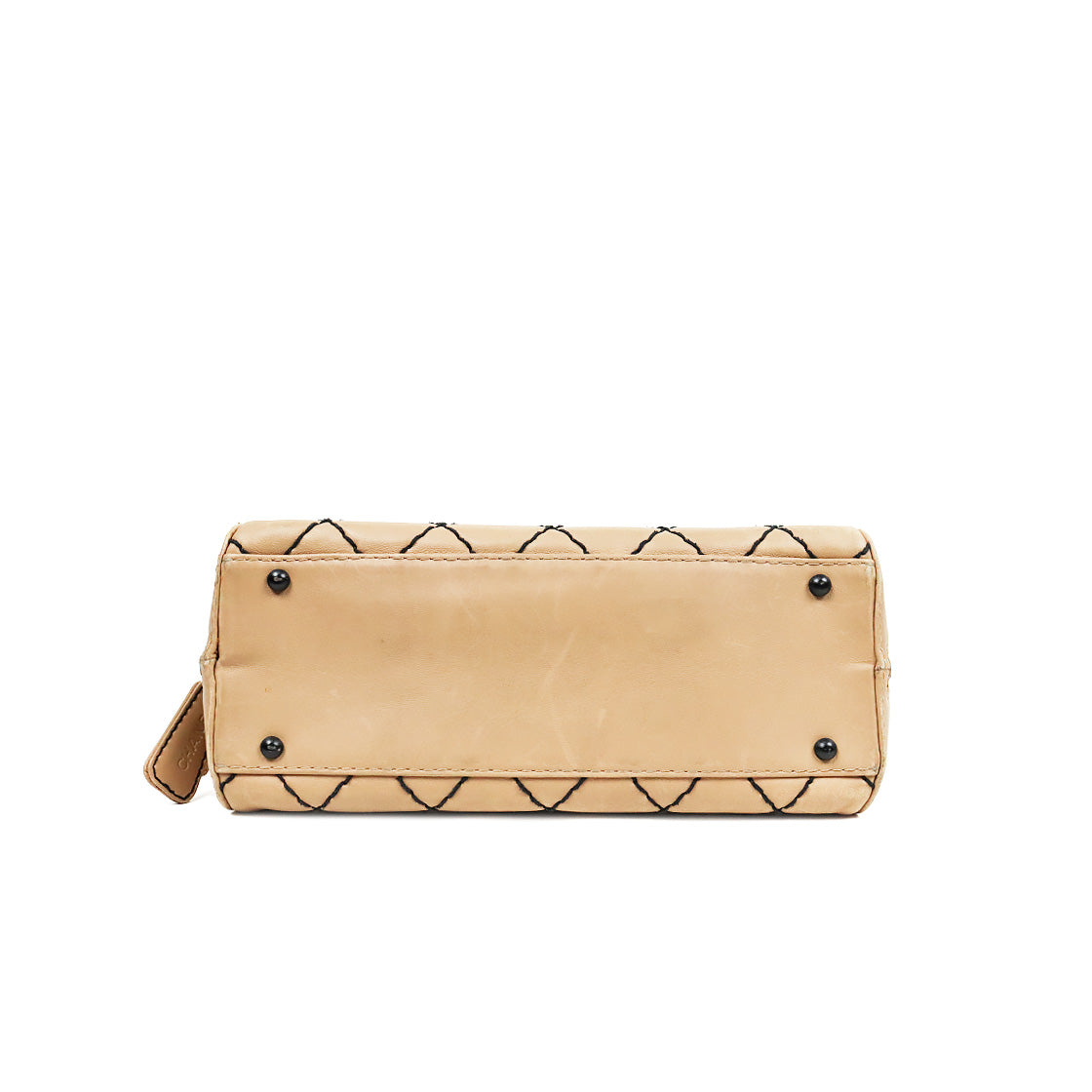 Chanel Beige Wild Stitch Tote Bag