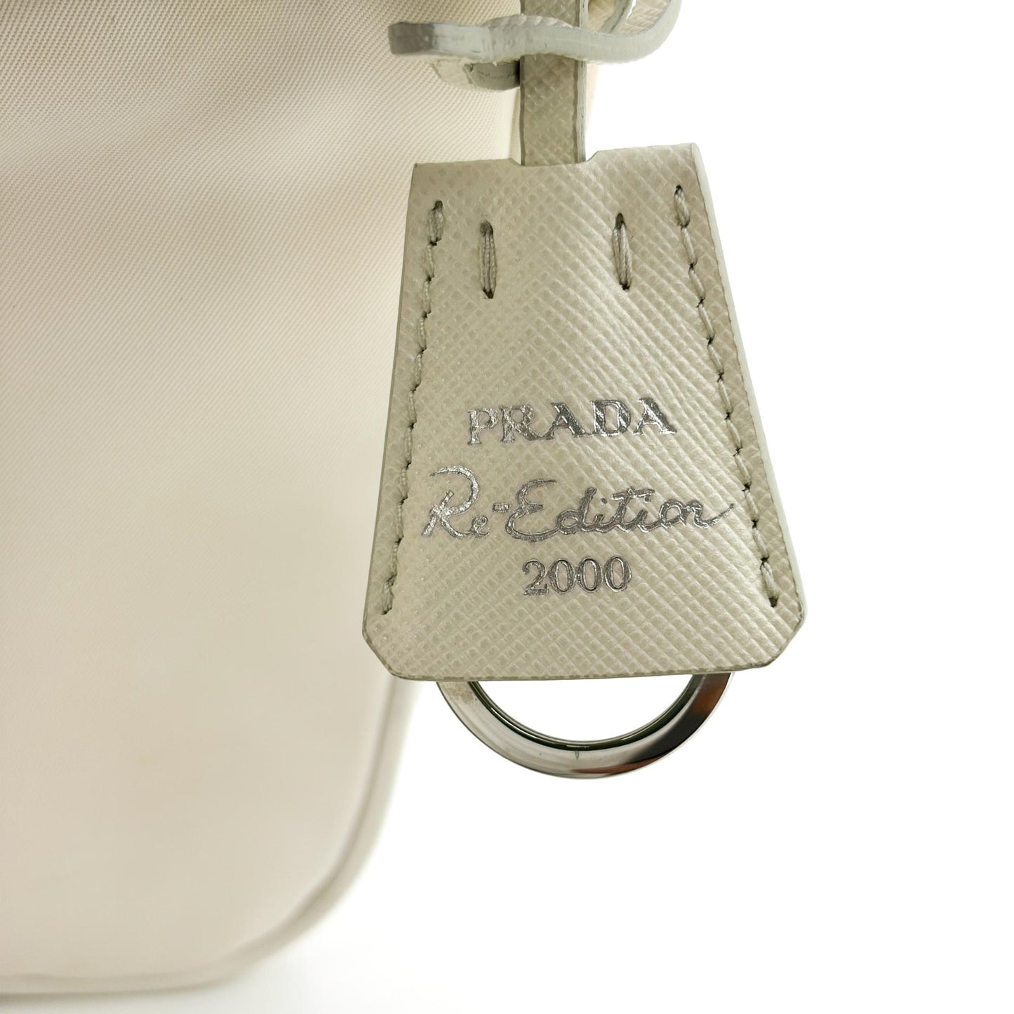 Prada Re-edition 2000 Nylon Mini Bag White