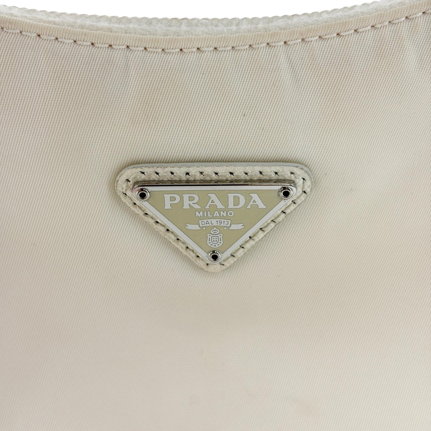 Prada Re-edition 2000 Nylon Mini Bag White