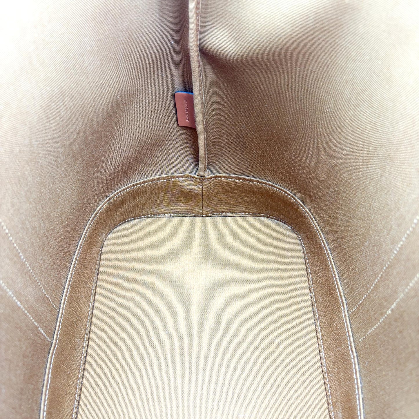 Celine Triomphe Canvas Medium Bucket Bag Tan