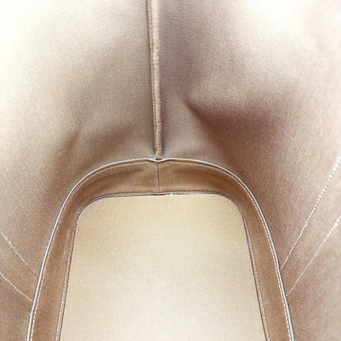 Celine Triomphe Canvas Medium Bucket Bag Tan