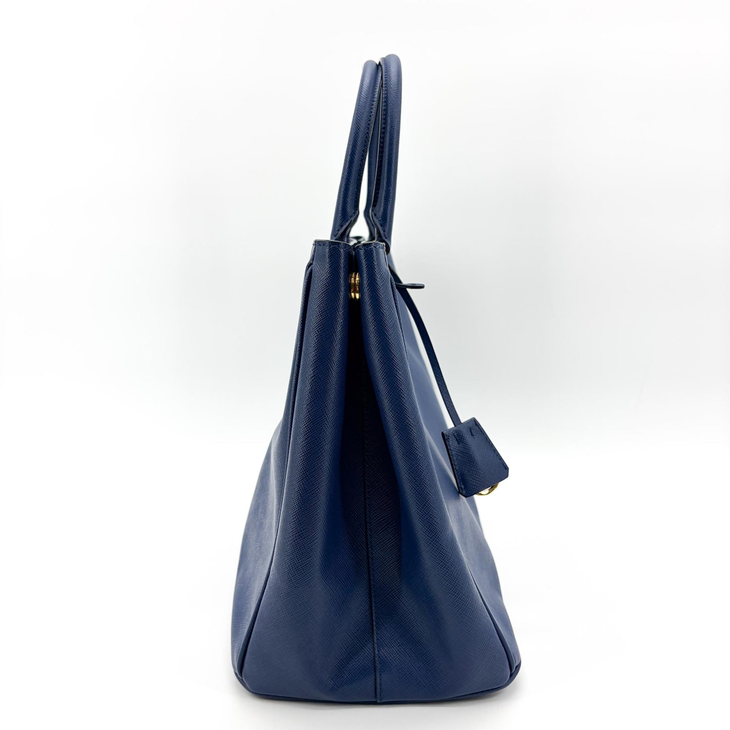 Prada Saffiano Luxe Tote Bag Medium Navy