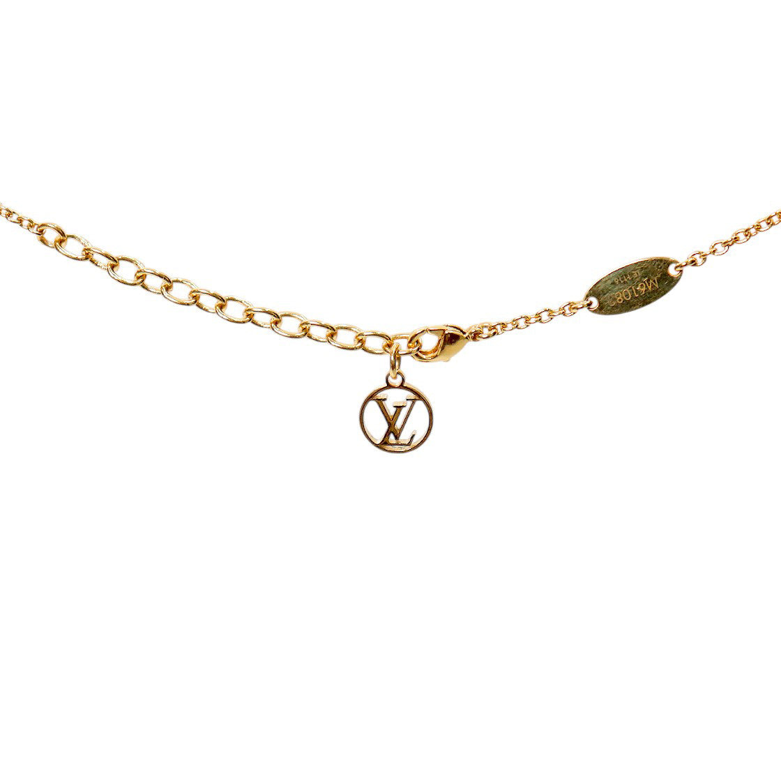 Louis Vuitton Essential V Gold Necklace