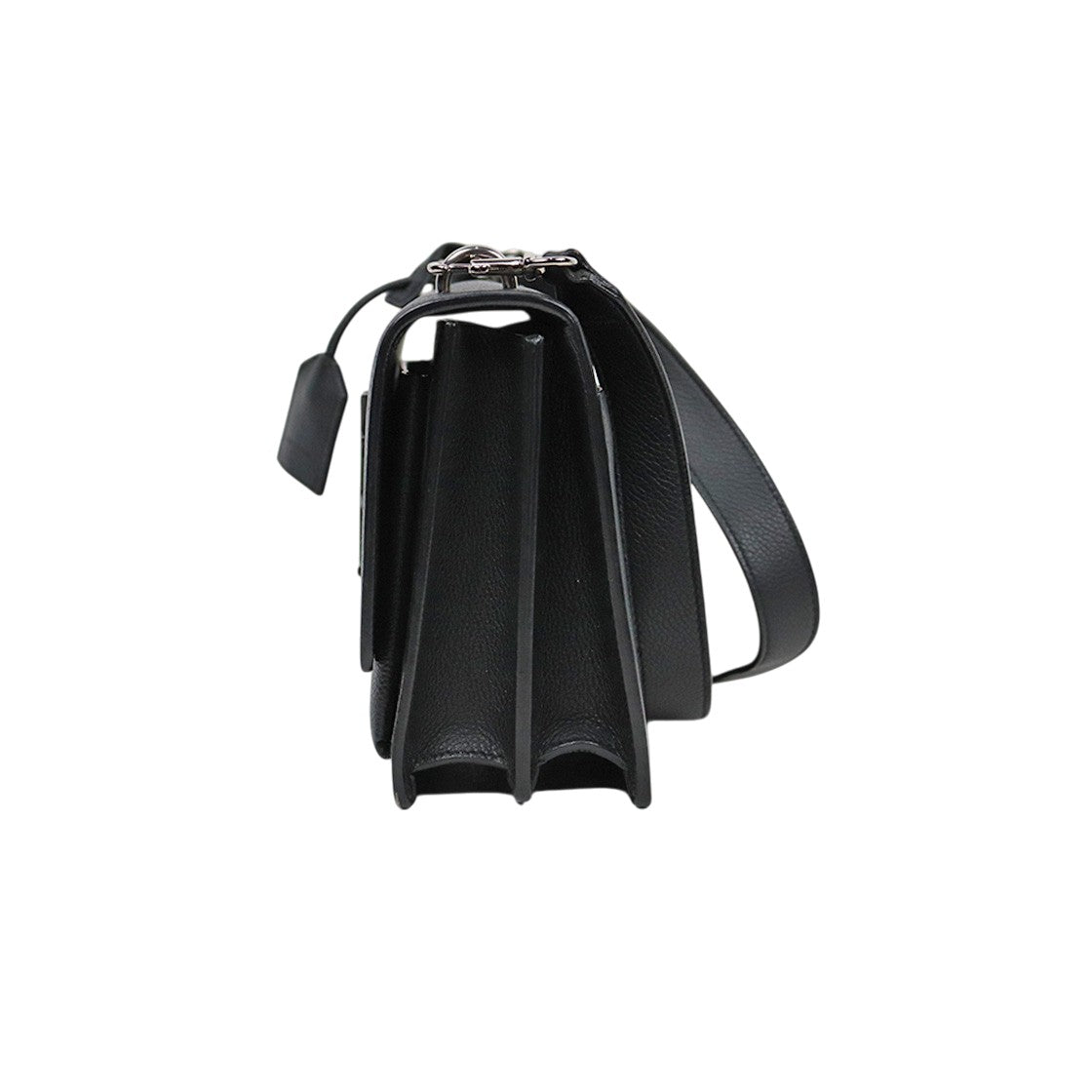 Saint Laurent Black Leather Sunset Shoulder Bag