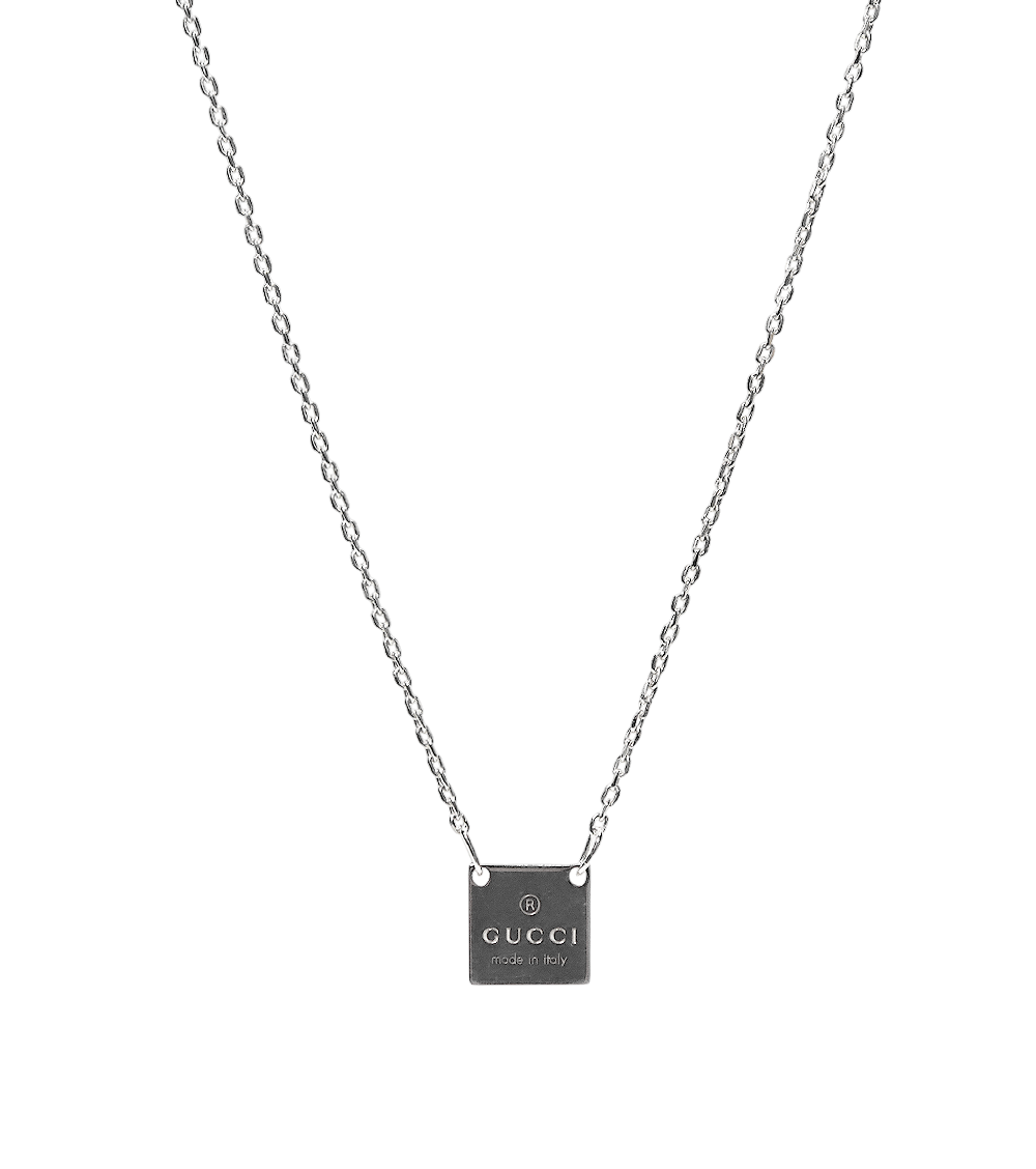 Gucci Square Silver Necklace