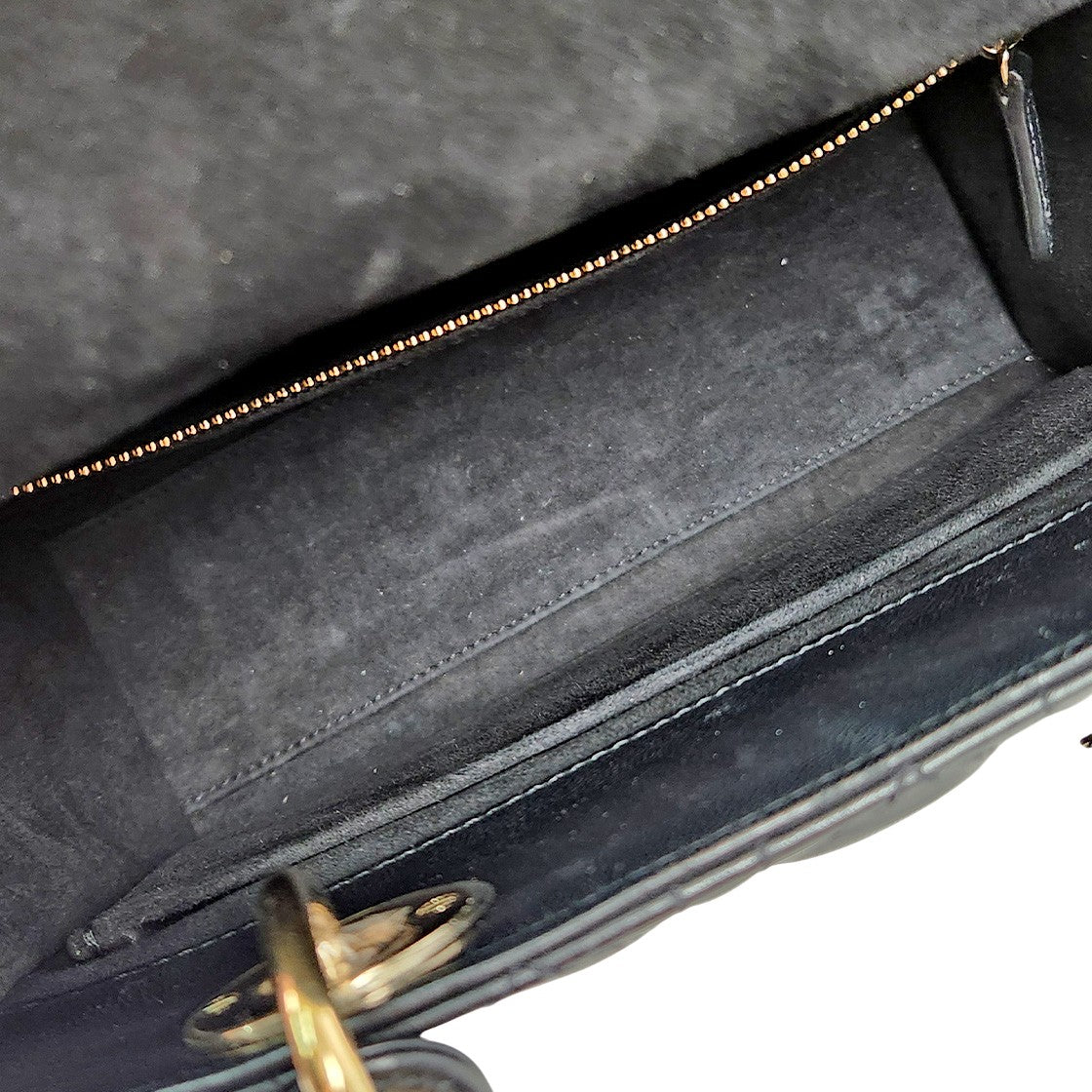 Dior Medium Black Lady Tote Bag
