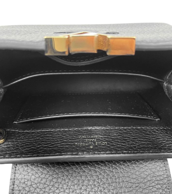 Louis Vuitton Black Mini Capucines Tote Bag